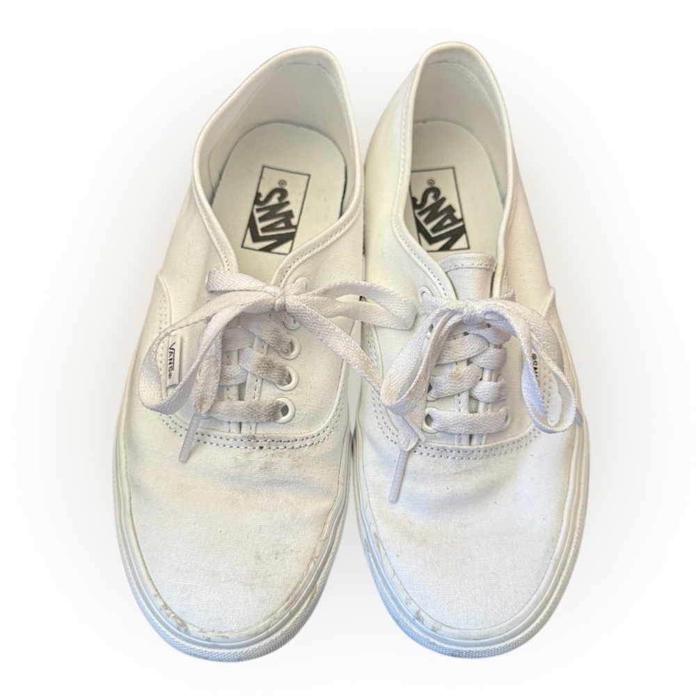 Vans Classic White Lace-Up Sneakers